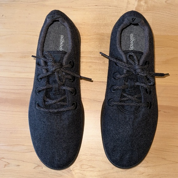 Allbirds Men’s Wool Runners Everyday Sneakers in Natural Black size 12 - Picture 3 of 9